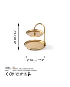 Accessoire décoratif en métal doré -  D.20 cm
