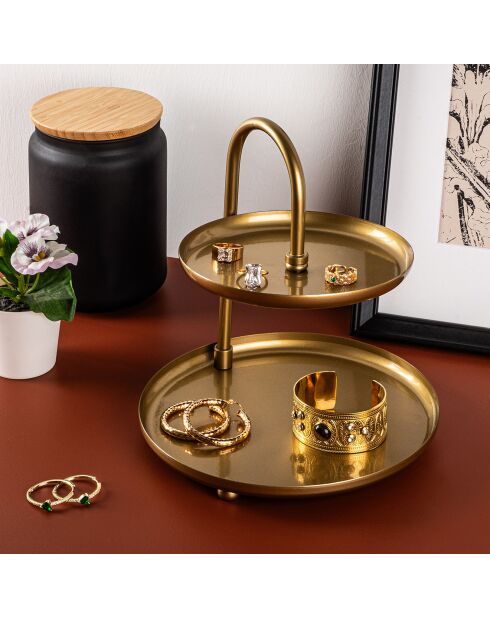 Accessoire décoratif en métal doré -  D.20 cm