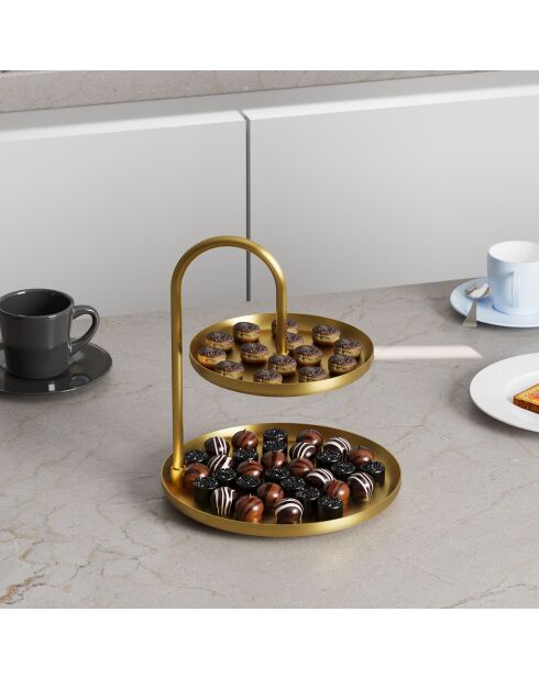 Accessoire décoratif en métal doré -  D.20 cm