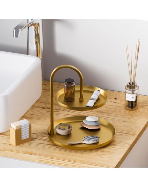 Accessoire décoratif en métal doré -  D.20 cm