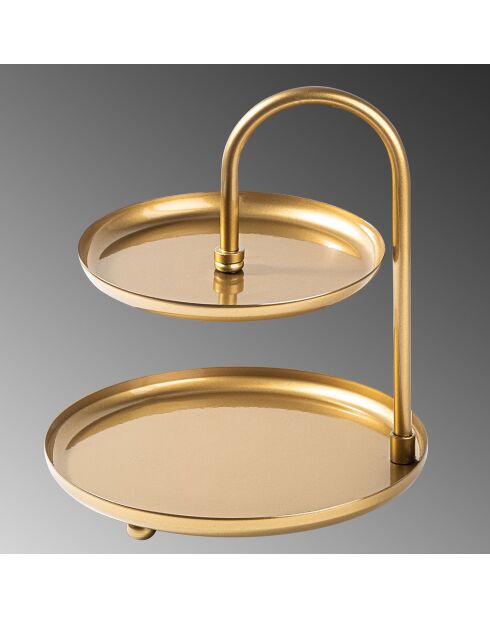 Accessoire décoratif en métal doré -  D.20 cm