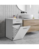 Weißer Mehrzweckschrank - 52x83x38