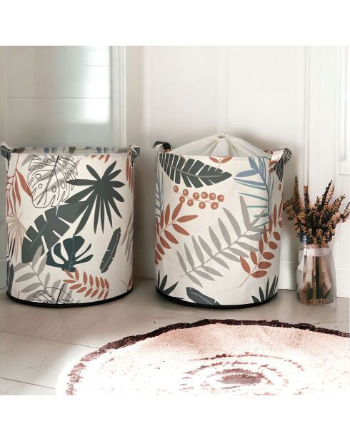 2 Paniers en feutre multicolores