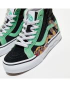 Baskets SK8-Hi Reissue Side Zip S noir/vert