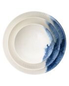 Service de table en Porcelaine blanc/bleu - 24 pièces