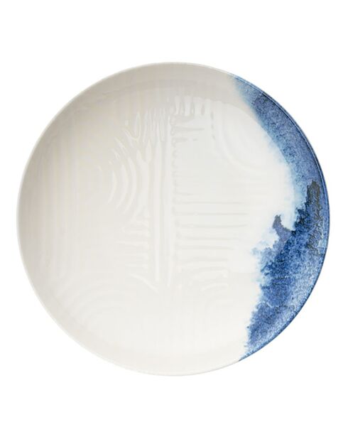 Service de table en Porcelaine blanc/bleu - 24 pièces