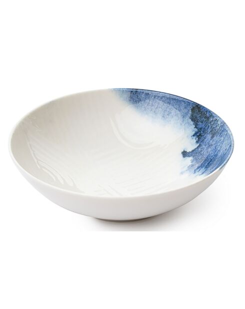 Service de table en Porcelaine blanc/bleu - 24 pièces