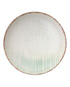 Service de table en Porcelaine crème/vert- 24 pièces
