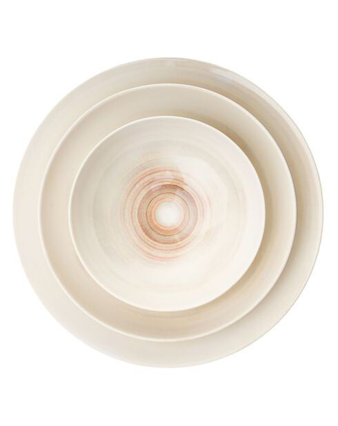 Service de table en Porcelaine multicolore  - 24 pièces
