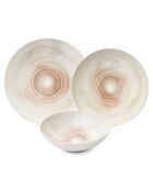 Service de table en Porcelaine multicolore  - 24 pièces