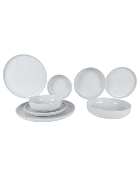 Service de table en Porcelaine blanc - 8 pièces