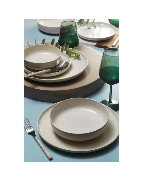 Service de table en Porcelaine blanc - 8 pièces