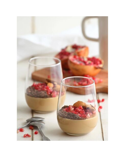 6 Verres à eau transparents - 360 ml