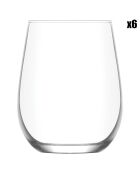 6 Verres à eau transparents - 360 ml