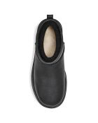 Boots fourrées Laine en Cuir Classic Mini Platform noires