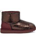 Boots fourrées Laine Classic Mirror Ball marron