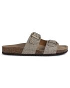 Briona gouden leren sandalen