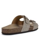 Briona gouden leren sandalen