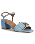 Sandales en Cuir Eraklia bleues - Talon 6 cm