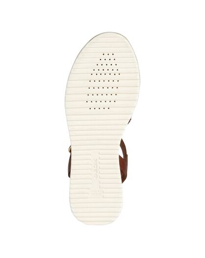 Sandales en Cuir Eolie marron - Talon 5.5 cm