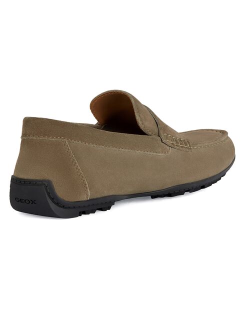 Mocassins en Velours de Cuir Kosmopolis marron