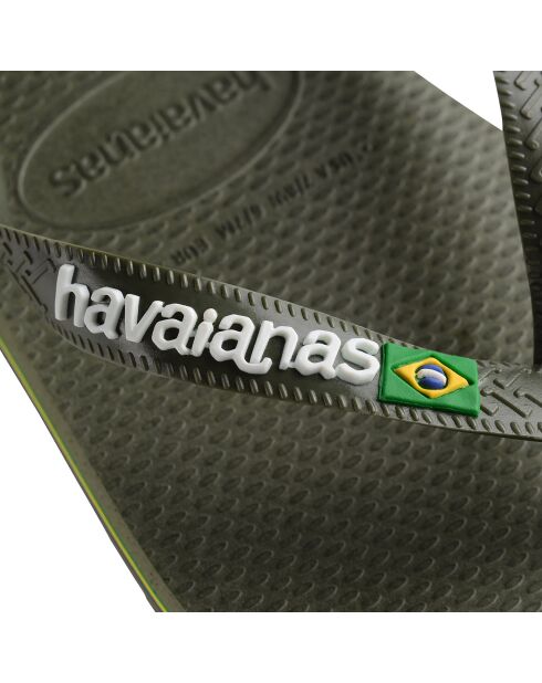 Tongs Brasil Logo kaki