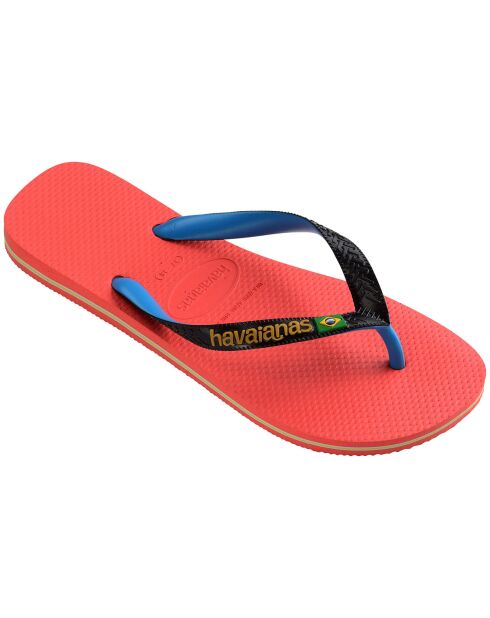 Tongs Brasil Mix rouge orangé