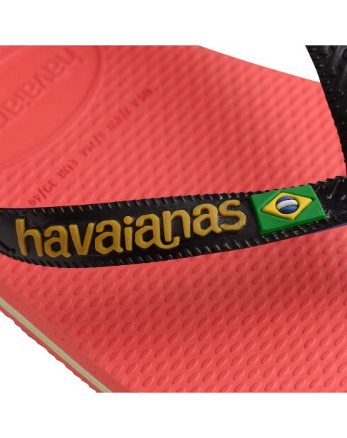 Tongs Brasil Mix rouge orangé