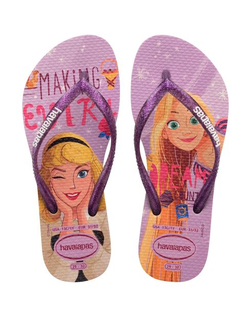 Tongs Slim Princess violettes