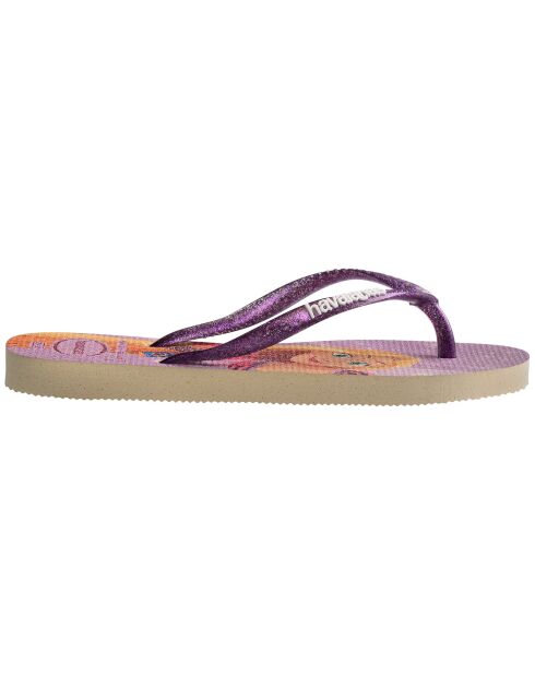 Tongs Slim Princess violettes
