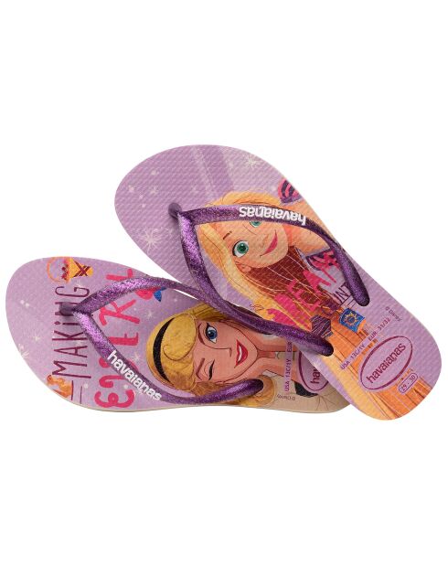 Tongs Slim Princess violettes