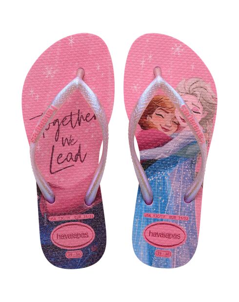 Tongs Slim Princess roses