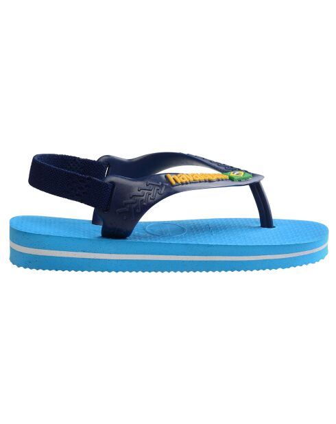 Tongs Brasil Logo II bleues