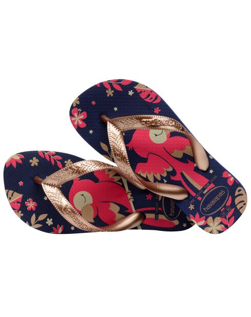 Tongs Top Pets bleu/rose