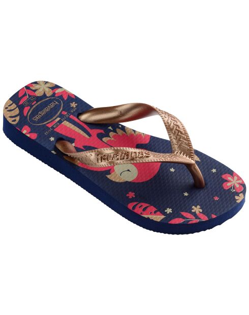 Tongs Top Pets bleu/rose