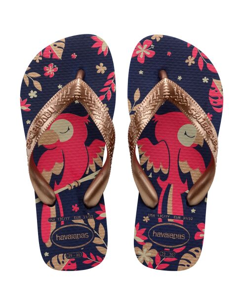 Tongs Top Pets bleu/rose