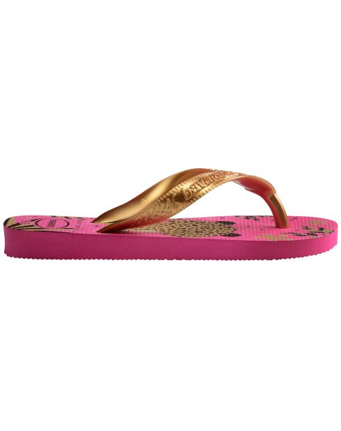 Tongs Top Pets rose/doré