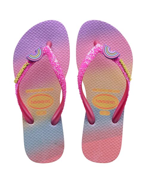 Tongs Slim Glitter Trendy multicolores