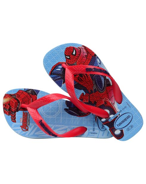 Tongs Top Marvel II bleu/rouge