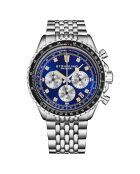 Montre Homme en Acier Quartz Monaco argentée