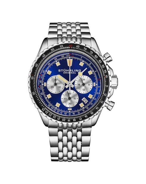 Montre Homme en Acier Quartz Monaco argentée