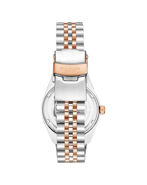 Montre Femme en Acier Quartz Symphony argenté/rose doré