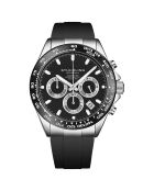 Montre Homme en Caoutchouc Mecaquartz Monaco noire