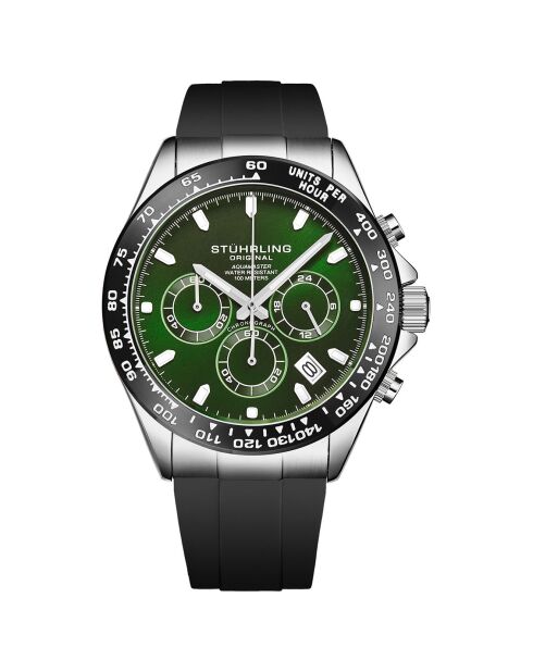Reloj Mecaquartz Monaco Black Rubber para hombre