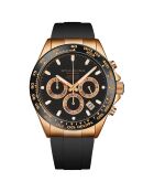 Montre Homme en Caoutchouc Mecaquartz Monaco noire