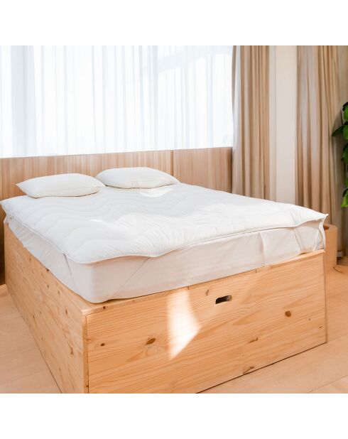 Surconfort de Matelas  blanc