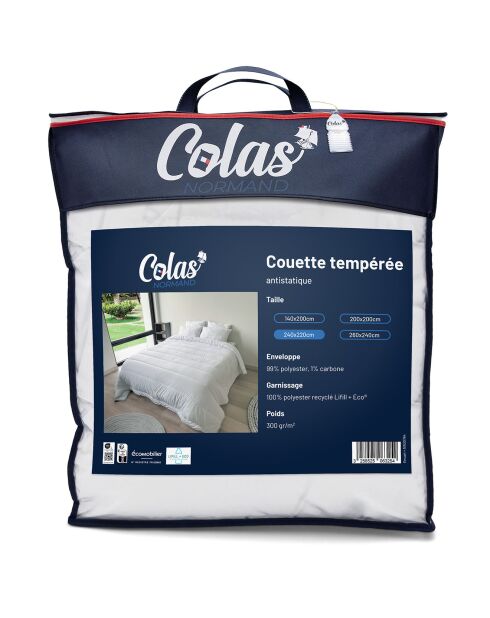 Couette Tempérée Anti -static blanche