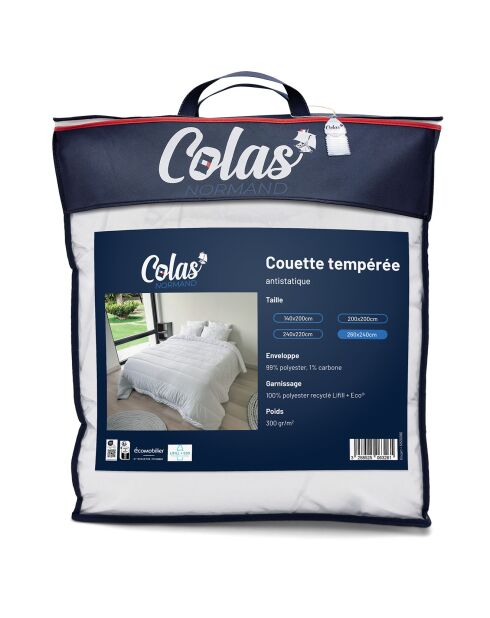 Couette Tempérée Anti -static blanche