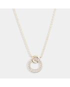 Collier Soul Diamants 0.08 ct or jaune