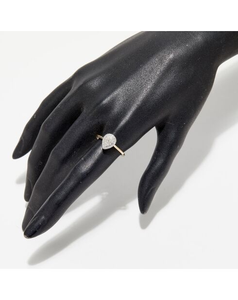 Bague Fusion Diamants 0.28 ct or jaune